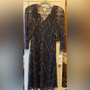 Evening dress with matching jacket